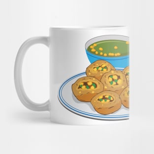 Pani Puri Gol Gappa Green Chutney India Pakistan Food Lovers Mug